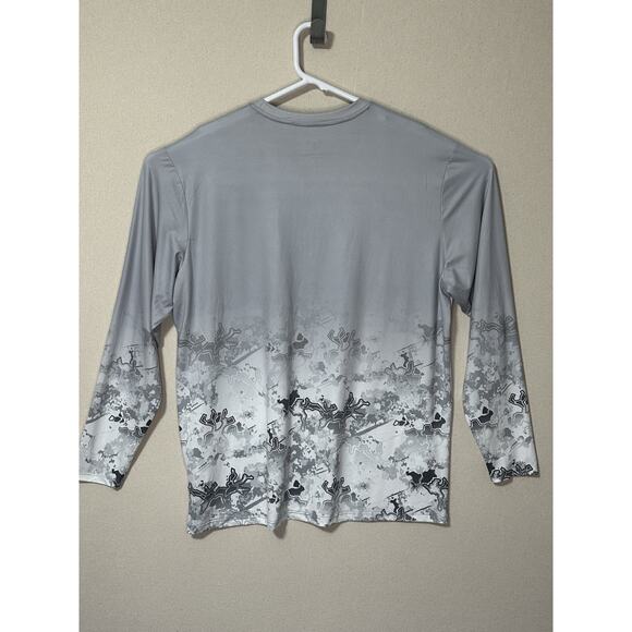 TrueTimber Mens Lt. Gray Camo Long Sleeve Performance Fishing Tee Shirt - Picture 7 of 11